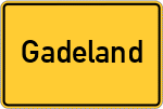 Place name sign Gadeland