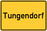 Place name sign Tungendorf