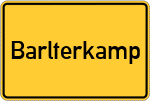 Place name sign Barlterkamp
