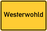 Place name sign Westerwohld