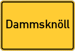 Place name sign Dammsknöll