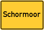 Place name sign Schormoor