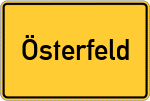 Place name sign Österfeld