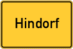 Place name sign Hindorf