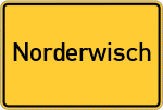 Place name sign Norderwisch