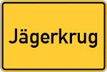Place name sign Jägerkrug