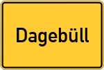 Place name sign Dagebüll