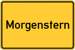 Place name sign Morgenstern