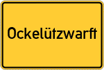 Place name sign Ockelützwarft, Hallig