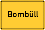 Place name sign Bombüll