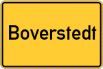 Place name sign Boverstedt