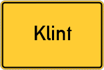 Place name sign Klint