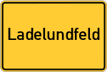 Place name sign Ladelundfeld