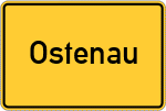 Place name sign Ostenau
