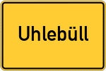 Place name sign Uhlebüll