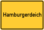 Place name sign Hamburgerdeich