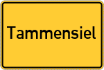 Place name sign Tammensiel