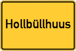 Place name sign Hollbüllhuus