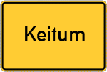 Place name sign Keitum
