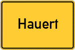 Place name sign Hauert, Eiderstedt