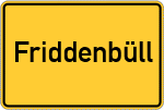 Place name sign Friddenbüll