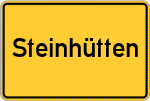 Place name sign Steinhütten