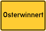 Place name sign Osterwinnert