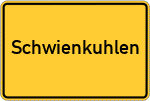 Place name sign Schwienkuhlen