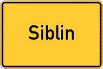Place name sign Siblin