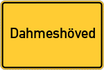 Place name sign Dahmeshöved, Holstein