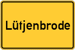 Place name sign Lütjenbrode