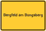 Place name sign Bergfeld am Bungsberg