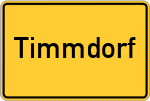 Place name sign Timmdorf