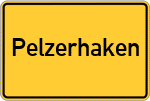Place name sign Pelzerhaken