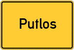 Place name sign Putlos
