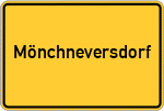 Place name sign Mönchneversdorf