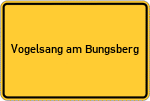 Place name sign Vogelsang am Bungsberg
