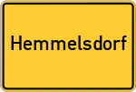 Place name sign Hemmelsdorf