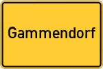 Place name sign Gammendorf