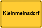 Place name sign Kleinmeinsdorf