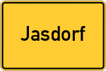 Place name sign Jasdorf