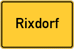 Place name sign Rixdorf