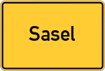 Place name sign Sasel