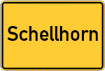 Place name sign Schellhorn