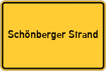 Place name sign Schönberger Strand