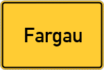 Place name sign Fargau