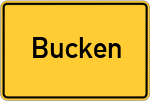 Place name sign Bucken