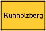 Place name sign Kuhholzberg, Gemeinde Dänischenhagen