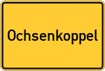 Place name sign Ochsenkoppel