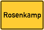 Place name sign Rosenkamp